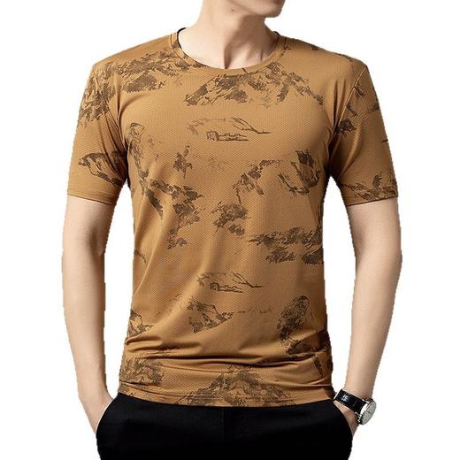 【DSK】大依优型大码冰丝短袖T恤凉感圆领潮牌加大码宽松速干男士上衣 商品图4