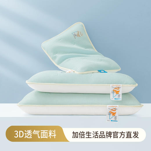 加倍生活 2025新款小冰芯奶昔冰冰枕 儿童枕头 学生枕芯 成人款 可水洗  48小时发货 商品图0