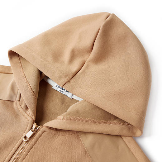 【辛巴娜娜】simbanana儿童外套男童连帽春秋新款运动上衣宽松长袖中大童拉链衫 商品图2