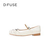 Dfuse迪芙斯2025秋季新款平底芭蕾鞋一字方头玛丽珍鞋朋克风单鞋女DFD3111031 商品缩略图5