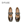 Dfuse迪芙斯2025秋季新款一字带心形扣单鞋方头铆钉玛丽珍鞋芭蕾鞋DFD3111030 商品缩略图9