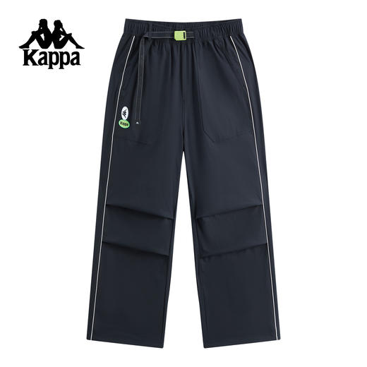 kappa卡帕背靠背运动长裤女2025新款秋季宽松直筒裤阔腿裤休闲裤KPDJBAX90 商品图0