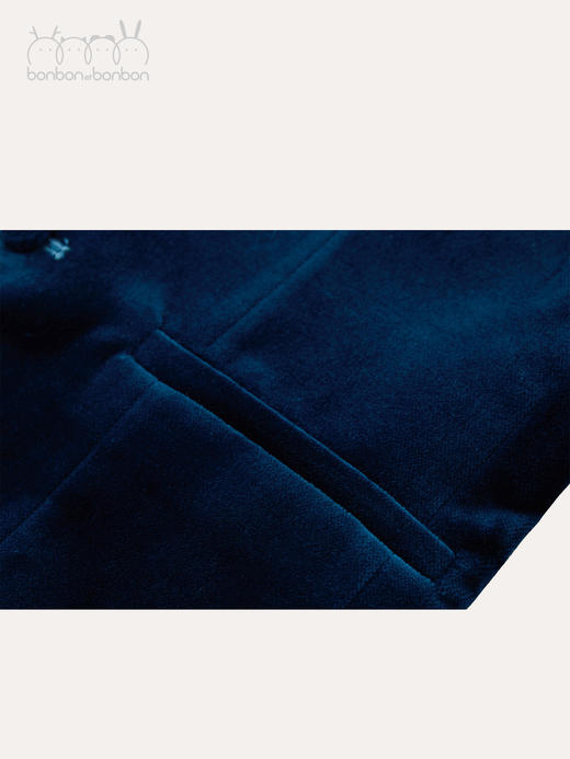 丝绒藏蓝西装套装 商品图3