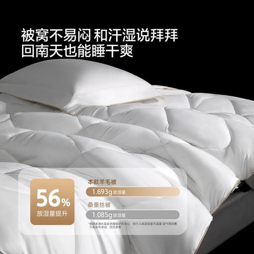 【新品上市】水星家纺A类可水洗羊毛阳光卷毛3.0四季被二合一被甄选 商品图2