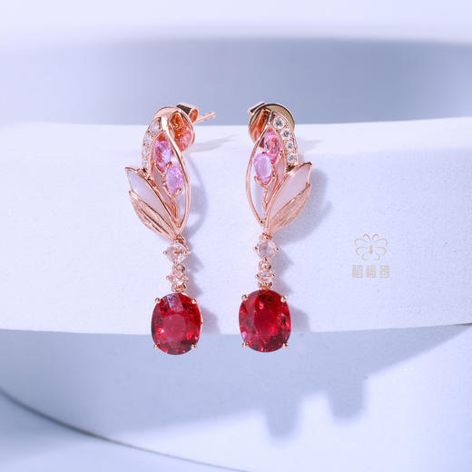 【翩翩起舞】碧玺耳坠   CB12505061 商品图2