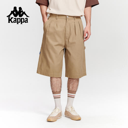 Kappa卡帕背靠背运动短裤男2025新款夏季休闲宽松五分裤女运动裤KPCICDY17 商品图1