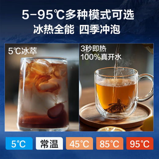 海尔（Haier）鲜活冰净水器鲜活水制冰机冷热一体台式净饮机 RO反渗透免安装直饮净水机 HTS75-2LXZB11U1 商品图3