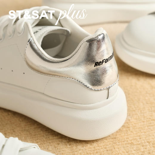 星期六时尚经典百搭厚底小白鞋SSD3112053 商品图7