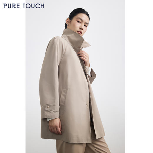 PURE TOUCH春秋春秋季百搭长袖风衣防风保暖通勤必备 商品图0