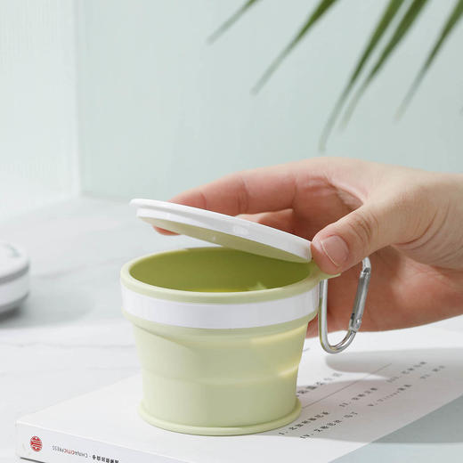 小林漫画   食品级硅胶便携  三色 折叠杯 商品图3