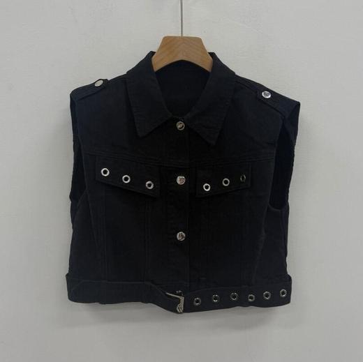 ZC翻领小版型牛仔马夹50625（黑）秋季 253050050321 商品图0