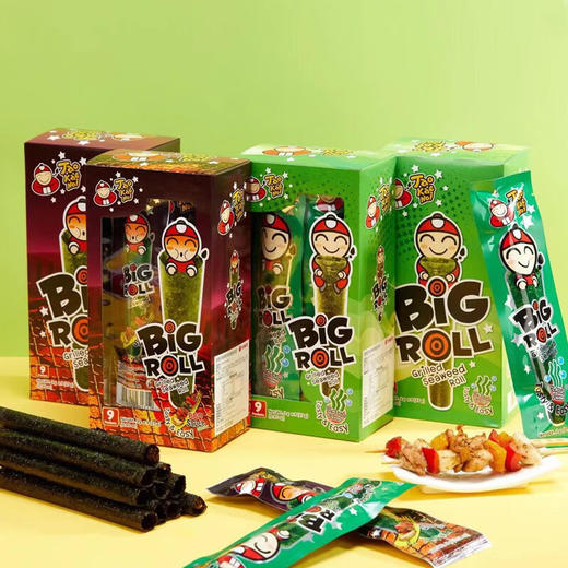 泰国老板仔香脆海苔系列27g 原味/鱿鱼味/辛辣味 即食烤海苔卷美味停不下来 053751/053752/053753 商品图2