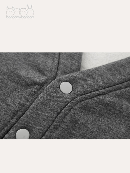 深灰加绒针织外套 商品图3