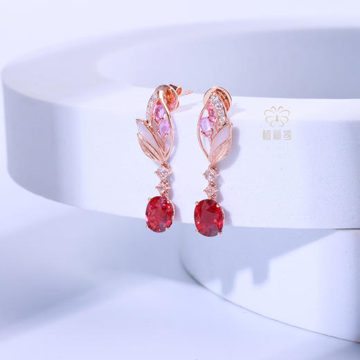 【翩翩起舞】碧玺耳坠   CB12505061 商品图1