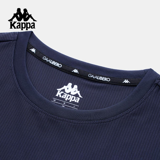 Kappa卡帕背靠背运动t恤男士2025夏季新款圆领短袖凉感透气上衣女K0F62TD44 商品图3