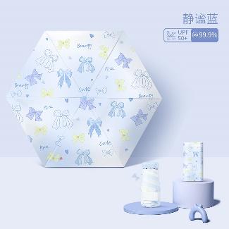 六折黑胶渐变蝴蝶结伞 商品图5