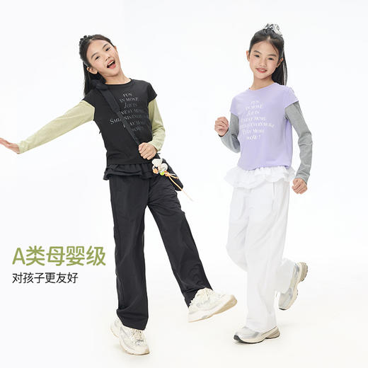 onmygame【SORONA优可丝】女童假两件T恤亲肤吸湿长袖25秋新款 商品图4