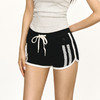Ariseism 美式复古双色蕾丝花边运动短裤女夏季新款修身外穿热裤 商品缩略图0