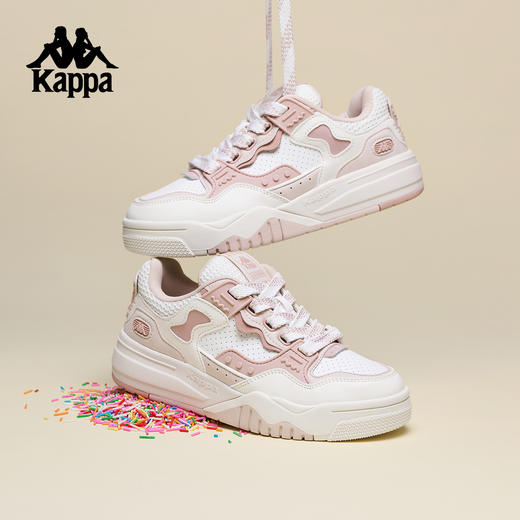 Kappa卡帕背靠背板鞋女款2025新款夏季小白鞋厚底增高休闲运动鞋K0F65CC16 商品图4