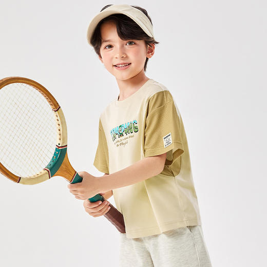 B.DUCK小黄鸭童装夏季男童短袖T恤105-150 BF2501910A 商品图3