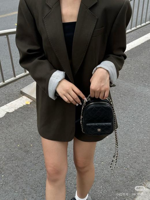 D072435新款小容量 可爱荔枝牛皮双肩背包 单肩包 商品图9