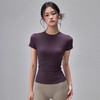 跃牌【轻匀系列】2025新款春季t恤速干瑜伽服短袖健身上衣罩衫户外跑步运动短袖女DX3111 商品缩略图4