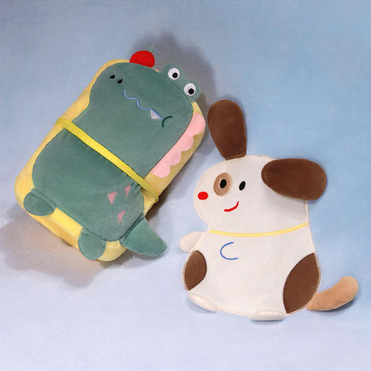 自然醒多巴胺动物午睡小毯办公室毯子薄款沙发空调毯宿舍单人盖腿卷毯QYL 商品图11