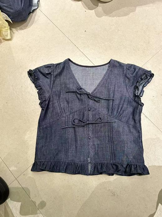 【门店同款】ENJOY夏季“都市漫游”复古丹宁上衣 162900087 商品图0