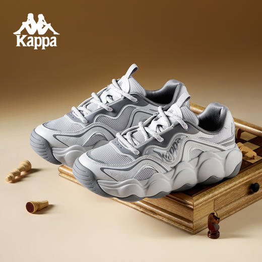Kappa卡帕背靠背运动鞋女款2025新款夏季老爹鞋情侣厚底面包鞋男K0FY5MC68 商品图1