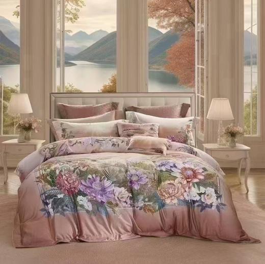 【富安娜】B座7F独幅床单四件\大自然艺术家·晨曦初晓 商品图0