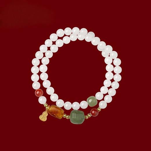 雪凝脂 和田玉多圈手串 商品图2