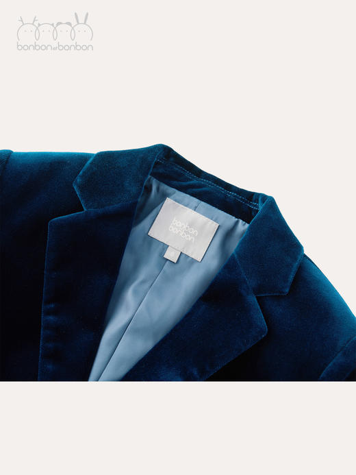 丝绒藏蓝西装套装 商品图2