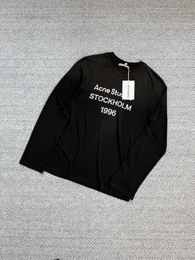 Acne Studios 1996系列复古水洗磨破做旧版长袖上衣 男女同款情侣系列 （BG）