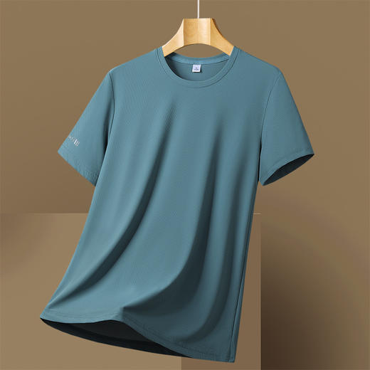 【DSK】大依优型大码冰丝凉感提花短袖T恤男夏季潮牌宽松大码休闲运动体恤上衣 商品图3