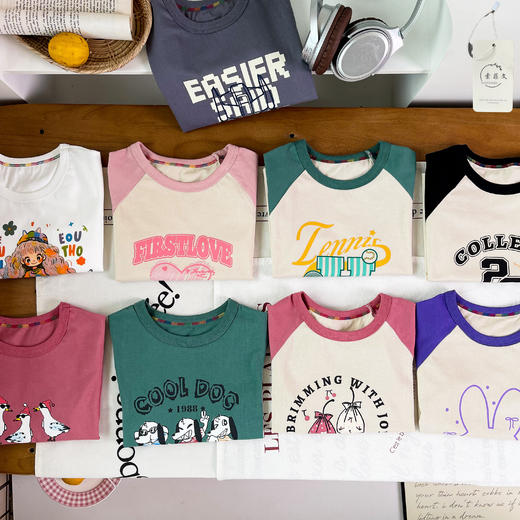 【骨折清仓39.9到手3件】可优鼠精梳棉儿童短袖T恤 A类品质亲肤舒适 24个款式下单花色任选 商品图6