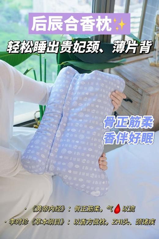 【会员专享】后辰合香枕「骨正筋柔，香伴好眠」复刻古人香眠智慧“枕”救颈椎，越睡越美！ 商品图1