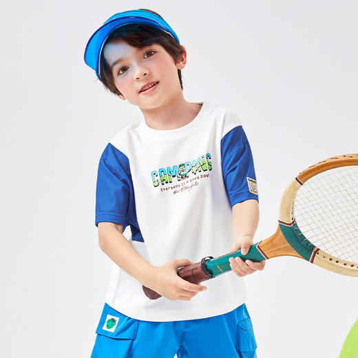 B.DUCK小黄鸭童装夏季男童短袖T恤105-150 BF2501910A 商品图5