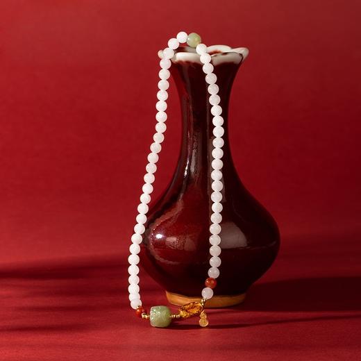 雪凝脂 和田玉多圈手串 商品图0