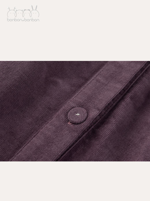 系结廓型灯芯绒连衣裙 商品图4