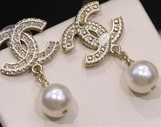 大Ｃ吊珍珠耳环 商品图5