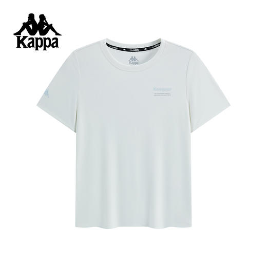 Kappa卡帕背靠背运动t恤男士2025夏季新款圆领短袖凉感透气上衣女K0F62TD44 商品图1