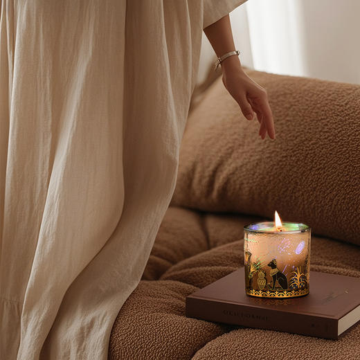 大英博物馆安德森猫系列果冻氛围灯香薰蜡烛-埃及檀香 商品图4