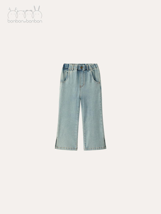 侧开叉微喇叭裤 商品图0