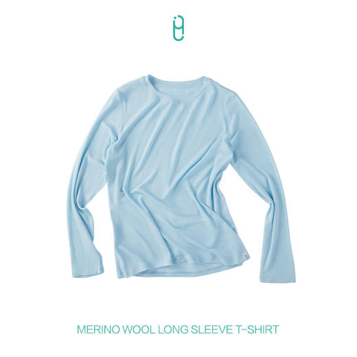 外里友好市集美利奴羊毛打底衫女套头罩衫修身显瘦圆领长袖上衣 商品图2