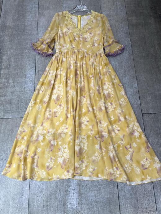 【门店同款】ENJOY夏季“蔓舞轻纱”蕾丝花袖长裙 162797921 商品图0