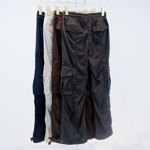 lulu新款蒸馏工装裤肌理休闲甜酷直筒阔腿裤速干潇洒裤 商品图7