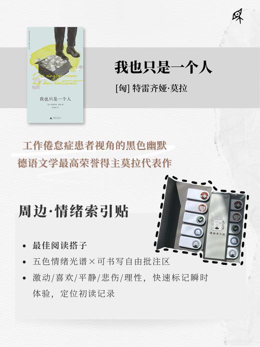 【赠情绪索引贴】我也只是一个人   ［匈］特雷齐娅·莫拉 著    德语文学最高荣誉“毕希纳文学奖”得主特雷齐娅·莫拉长篇小说 商品图0
