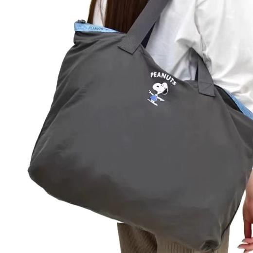 大容量～日系可爱史努比旅行袋行李包可套拉杆箱便携可折叠健身包潮日系可爱妈妈包 商品图3