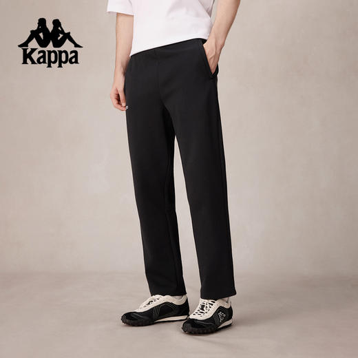 Kappa卡帕背靠背运动裤男款2025新款秋季直筒裤休闲针织跑步裤子K0F52AK31 商品图2