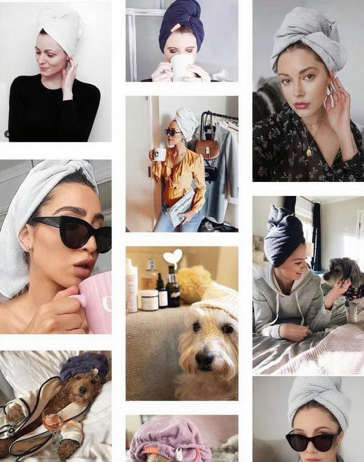 正品Aquis最新四代升级干发帽卡戴珊家族高级干发巾 商品图6